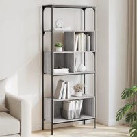 Libreria 5Ripiani Grigio Sonoma 76x33x188,5cm Legno Multistrato 839006