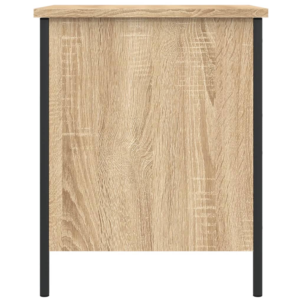 Panca Portaoggetti Rovere Sonoma 40x42,5x50cm Legno Multistrato 839009