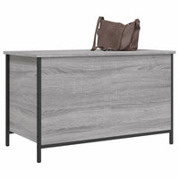 Panca Portaoggetti Grigio Sonoma 80x42,5x50cm Legno Multistrato 839016