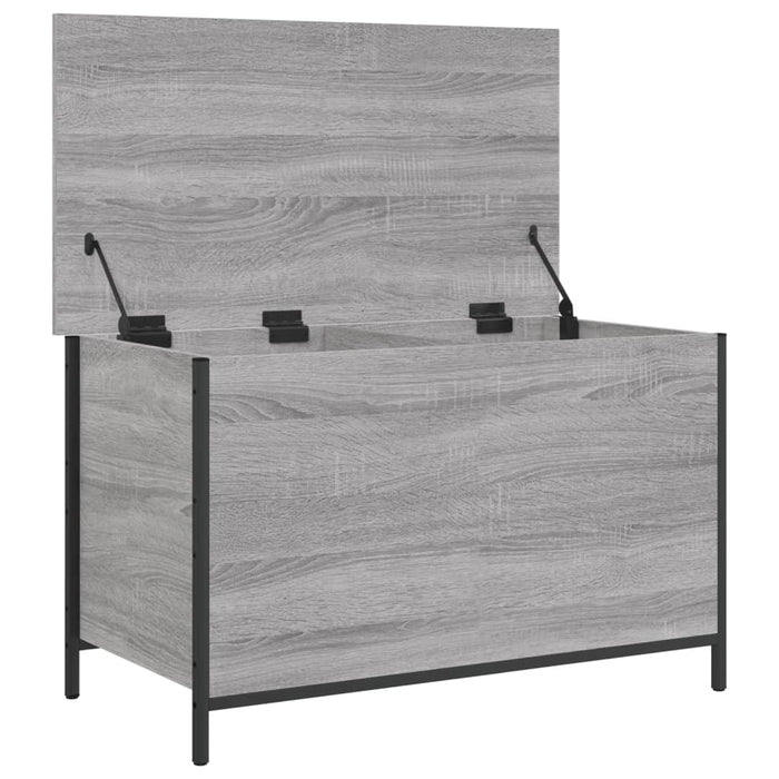 Panca Portaoggetti Grigio Sonoma 80x42,5x50cm Legno Multistrato 839016