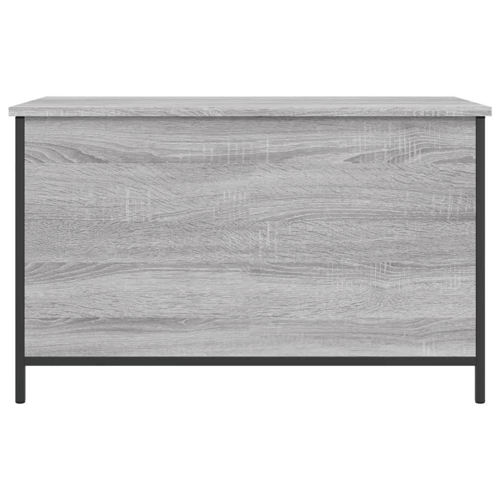 Panca Portaoggetti Grigio Sonoma 80x42,5x50cm Legno Multistrato 839016