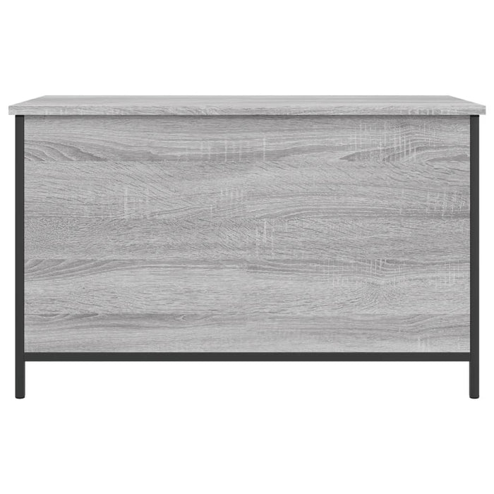 Panca Portaoggetti Grigio Sonoma 80x42,5x50cm Legno Multistrato 839016
