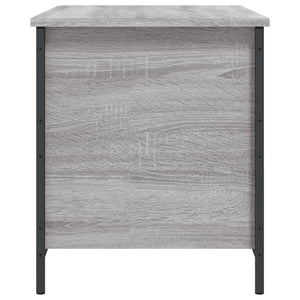 Panca Portaoggetti Grigio Sonoma 80x42,5x50cm Legno Multistrato 839016