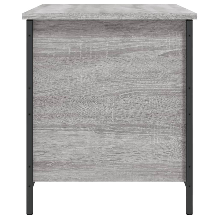 Panca Portaoggetti Grigio Sonoma 80x42,5x50cm Legno Multistrato 839016