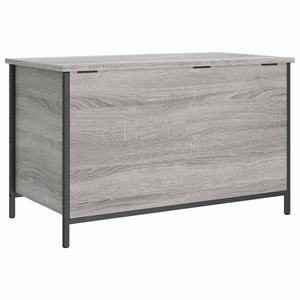 Panca Portaoggetti Grigio Sonoma 80x42,5x50cm Legno Multistrato 839016