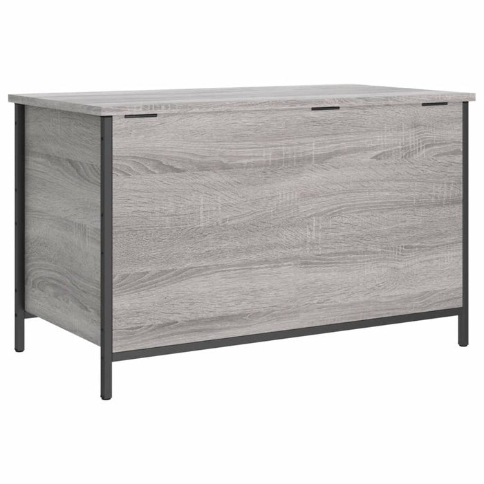 Panca Portaoggetti Grigio Sonoma 80x42,5x50cm Legno Multistrato 839016