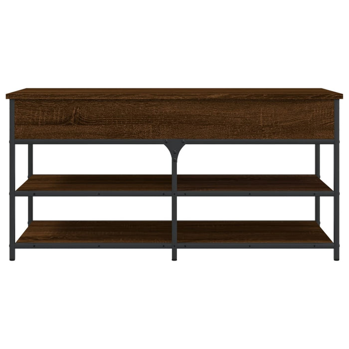 Panca Porta Scarpe Rovere Marrone 100x42,5x50 Legno Multistrato 839037