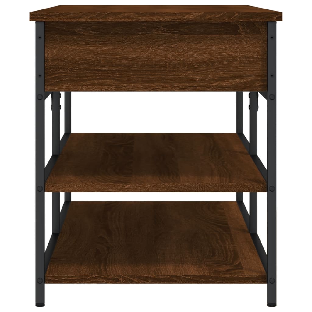 Panca Porta Scarpe Rovere Marrone 100x42,5x50 Legno Multistrato 839037