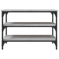 Panca Porta Scarpe Grigio Sonoma 70x38,5x49cm Legno Multistrato