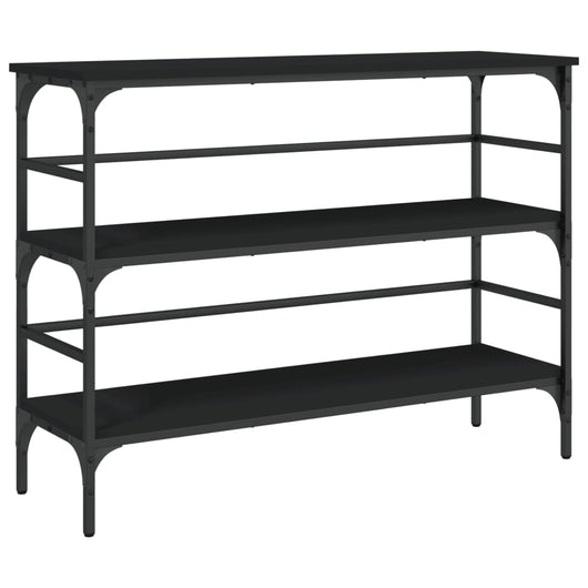 Tavolino Consolle-Tavolino da soggiorno-Tavolo Nero 100x32x75 cm in Legno Multistrato