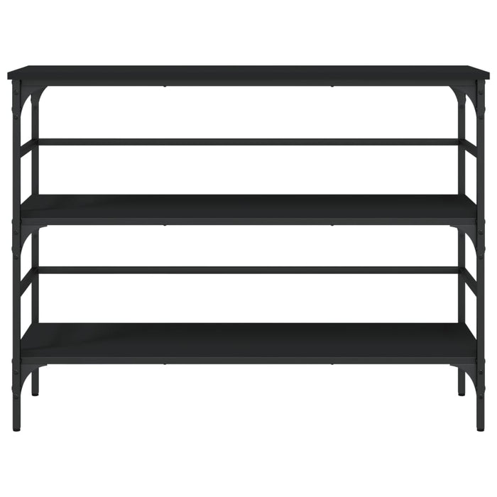 Tavolino Consolle Nero 100x32x75 cm in Legno Multistrato 839048