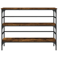 Tavolo Consolle Rovere Fumo 100x32x75 cm Legno Multistrato 839050
