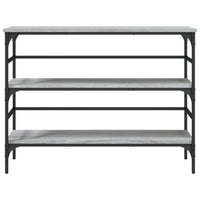 Tavolo Consolle Grigio Sonoma 100x32x75 cm in Legno Multistrato 839051