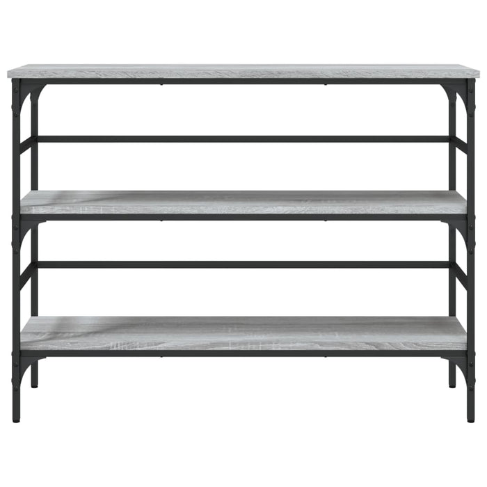 Tavolo Consolle Grigio Sonoma 100x32x75 cm in Legno Multistrato 839051