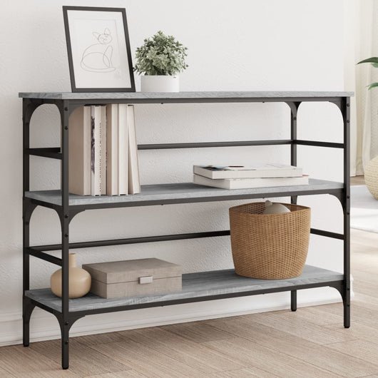 Tavolo Consolle Grigio Sonoma 100x32x75 cm in Legno Multistratocod mxl 110193