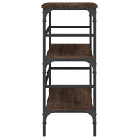 Tavolino Consolle-Tavolino da soggiorno-Tavolo Rovere Marrone 100x32x75 cm Legno Multistrato 383276