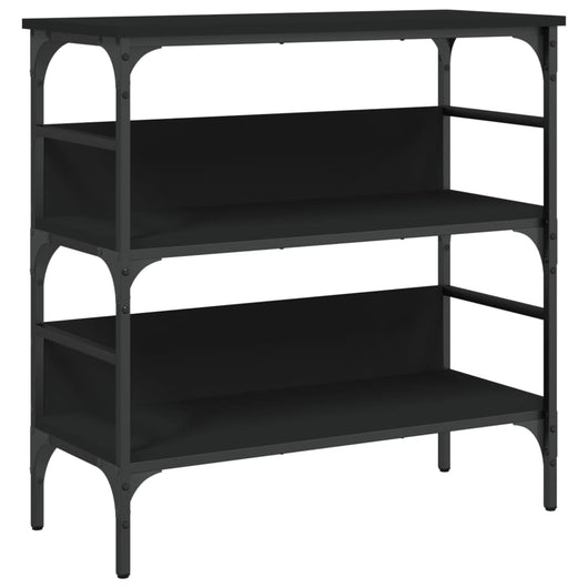 Tavolino Consolle-Tavolino da soggiorno-Tavolo Nero 75x32x75 cm in Legno Multistrato