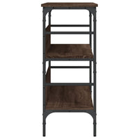 Tavolino Consolle-Tavolino da soggiorno-Tavolo Rovere Marrone 100x32x75 cm Legno Multistrato 103141