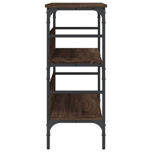 Tavolino Consolle-Tavolino da soggiorno-Tavolo Rovere Marrone 100x32x75 cm Legno Multistrato 103141