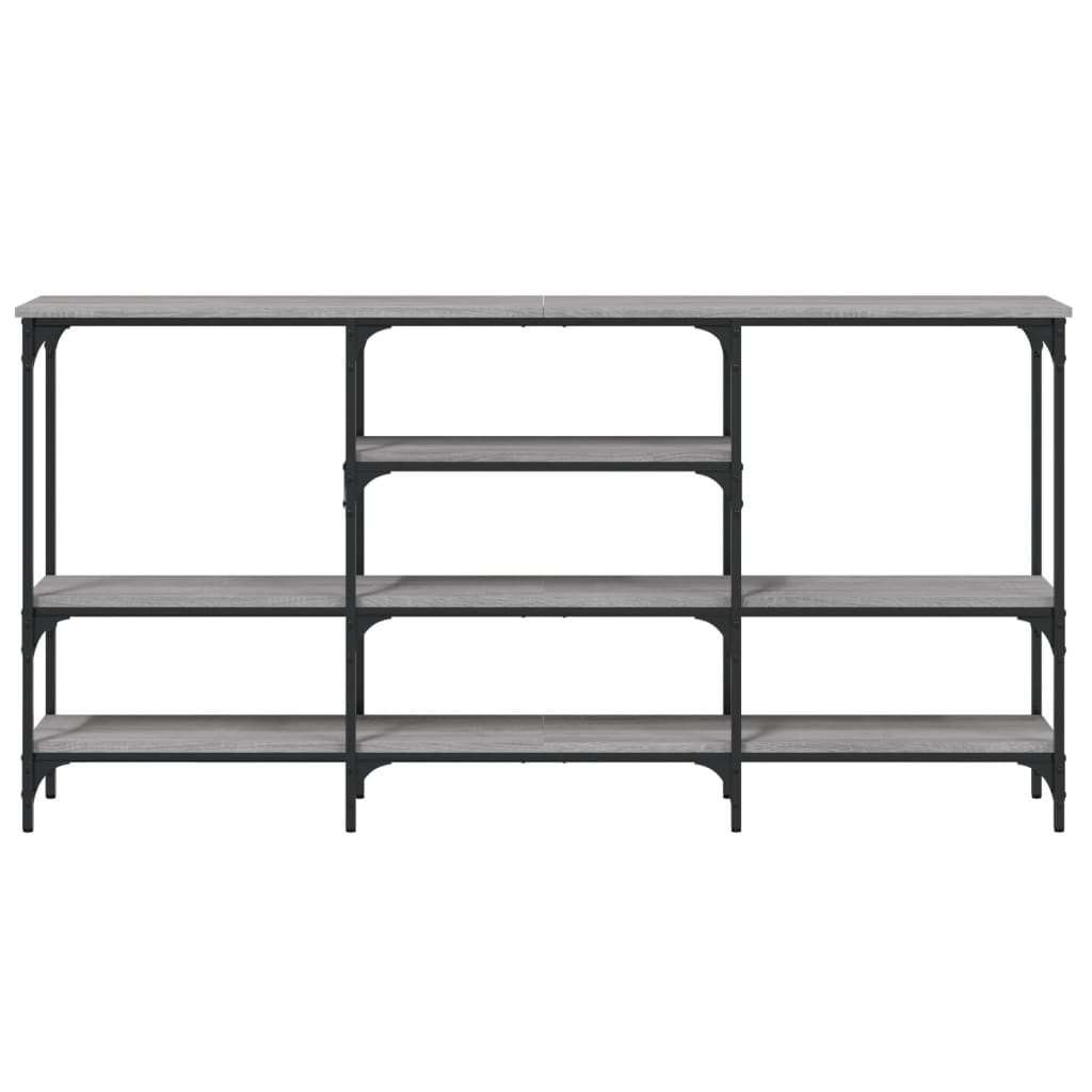 Tavolo Consolle Grigio Sonoma 160x29x80 cm in Legno Multistrato 839066