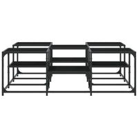 Tavolino da Salotto Nero 121x121x40 cm in Legno Multistrato 839068