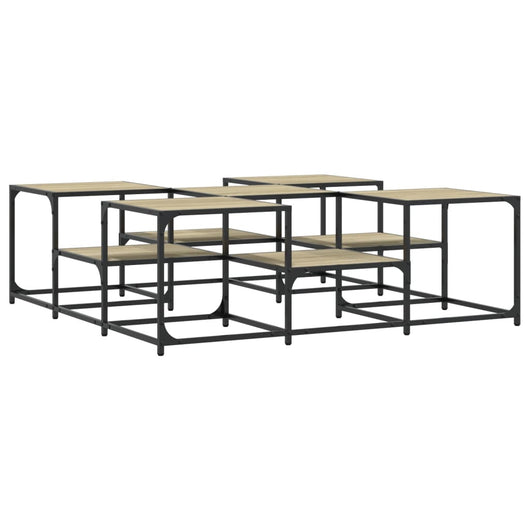 Tavolino Salotto Rovere Sonoma 121x121x40 cm Legno Multistrato 839069