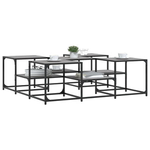 Tavolino Salotto Grigio Sonoma 121x121x40 cm Legno Multistrato 839071