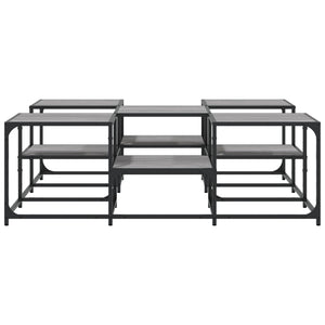 Tavolino Salotto Grigio Sonoma 121x121x40 cm Legno Multistrato 839071