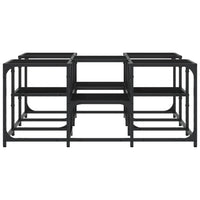 Tavolino da Salotto Nero 91x91x40 cm in Legno Multistrato 839073