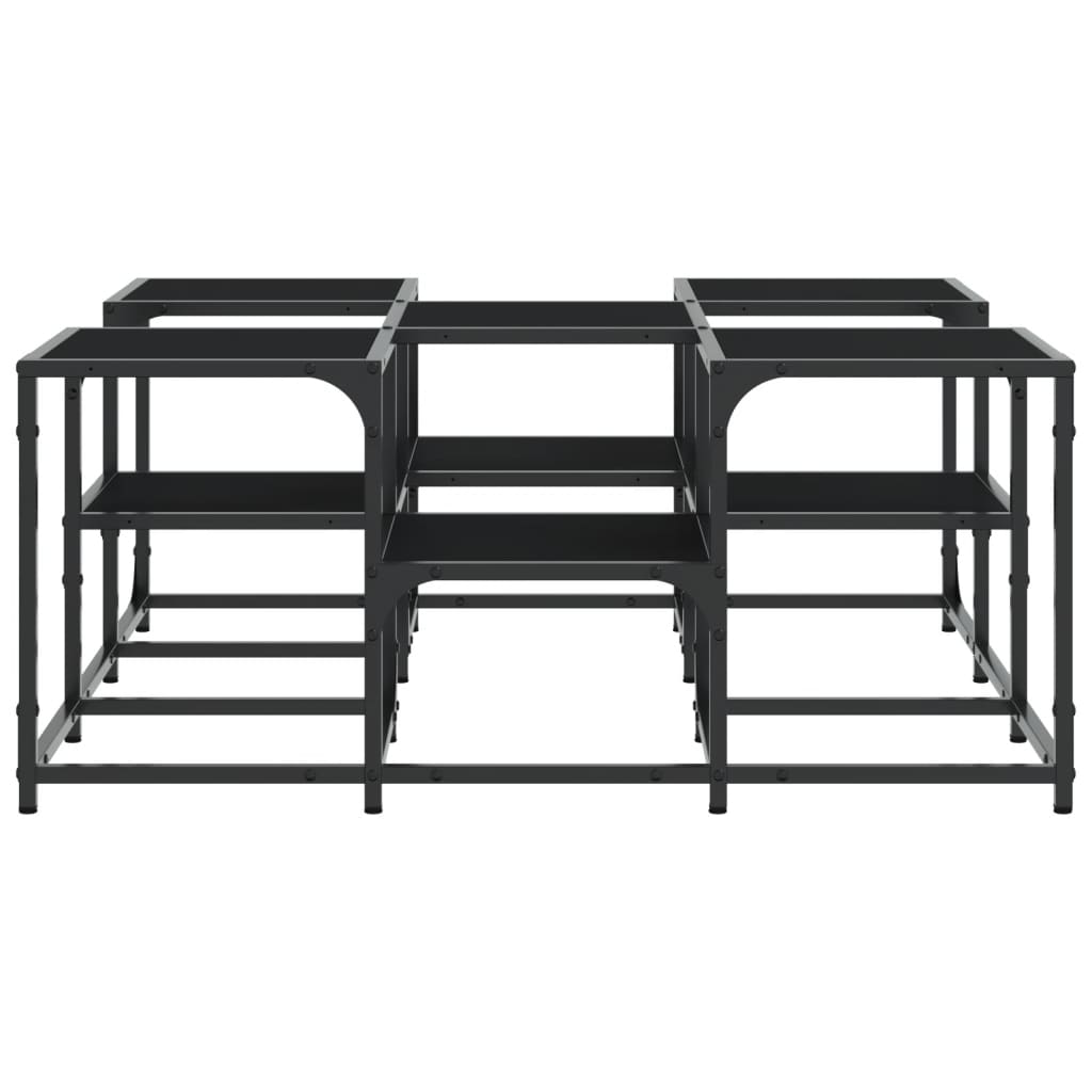 Tavolino da Salotto Nero 91x91x40 cm in Legno Multistrato 839073