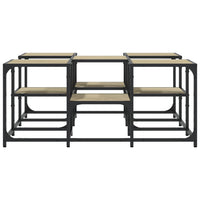 Tavolino da Salotto Rovere Sonoma 91x91x40 cm Legno Multistrato