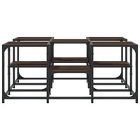 Tavolino da Salotto Rovere Marrone 91x91x40cm Legno Multistrato 839077