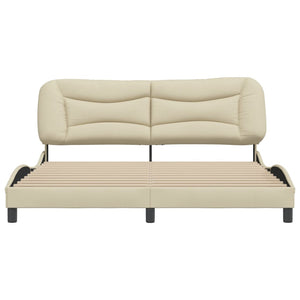 Giroletto senza Materasso Hvar Crema 180x200 cm in Tessuto 3207791