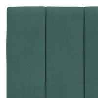 Giroletto senza Materasso Hanko Verde Scuro 80x200 cm in Velluto 3207816