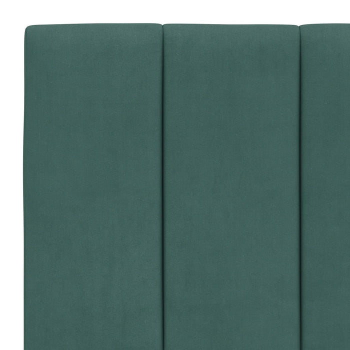 Giroletto senza Materasso Hanko Verde Scuro 80x200 cm in Velluto 3207816