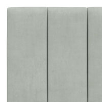 Giroletto senza Materasso Hanko Grigio Chiaro 90x200 cm Velluto 3207825