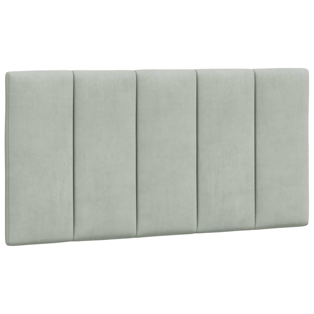 Giroletto senza Materasso Grigio Chiaro 100x200 cm Velluto