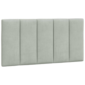 Giroletto senza Materasso Grigio Chiaro 100x200 cm Velluto