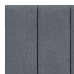 Giroletto senza Materasso Hanko Grigio Scuro 100x200 cm Velluto 3207832