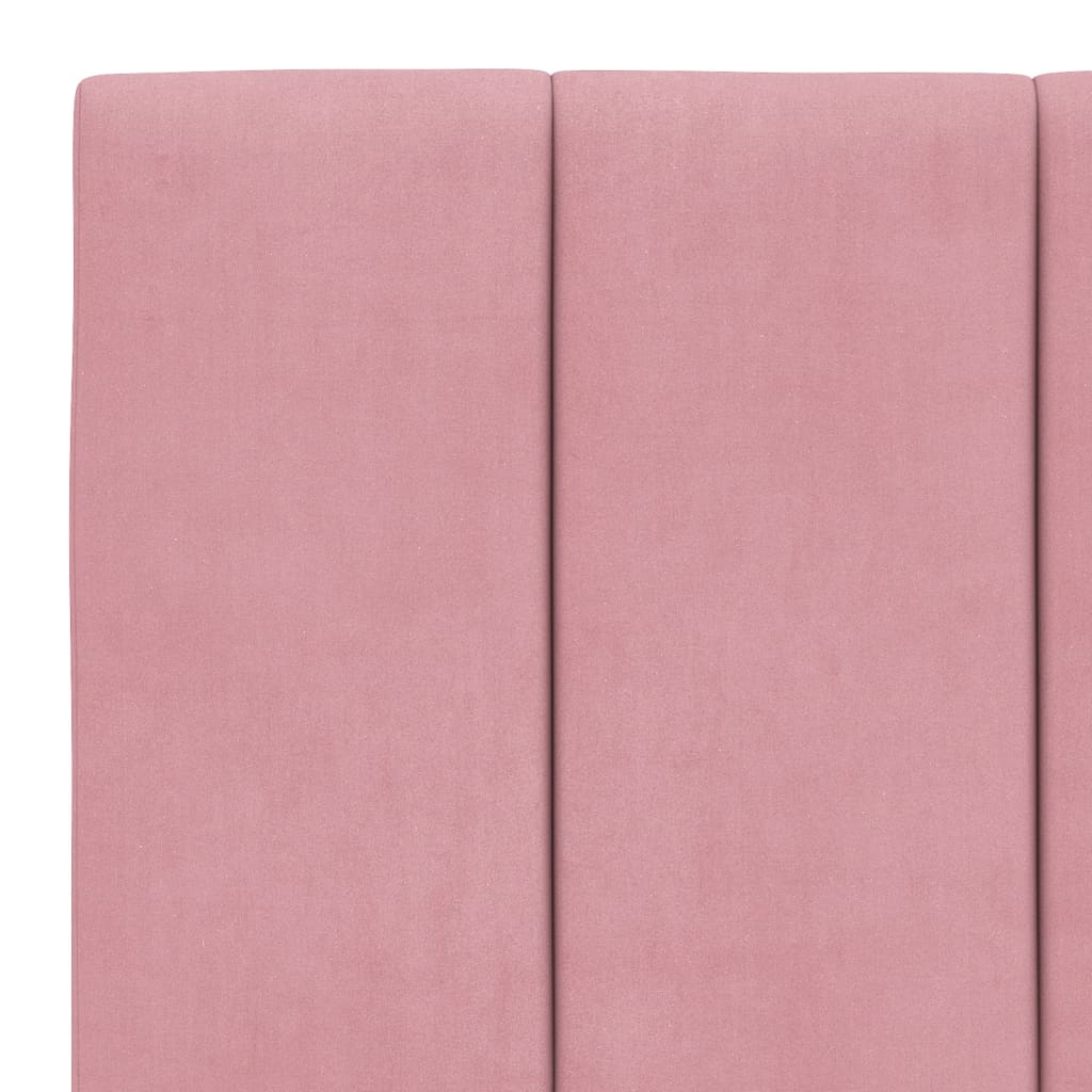 Giroletto senza Materasso Hanko Rosa 100x200 cm in Velluto 3207836