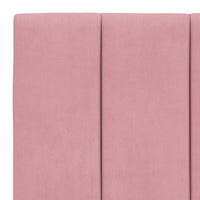 Giroletto senza Materasso Hanko Rosa 100x200 cm in Velluto 3207836