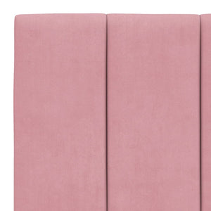 Giroletto senza Materasso Hanko Rosa 100x200 cm in Velluto 3207836