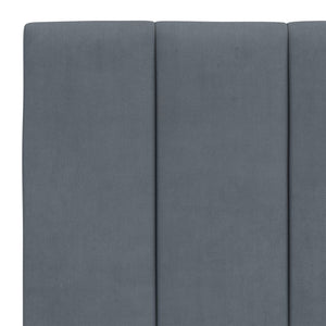 Giroletto senza Materasso Hanko Grigio Scuro 120x200 cm Velluto 3207838