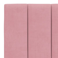 Giroletto senza Materasso Hanko Rosa 140x200 cm in Velluto 3207854