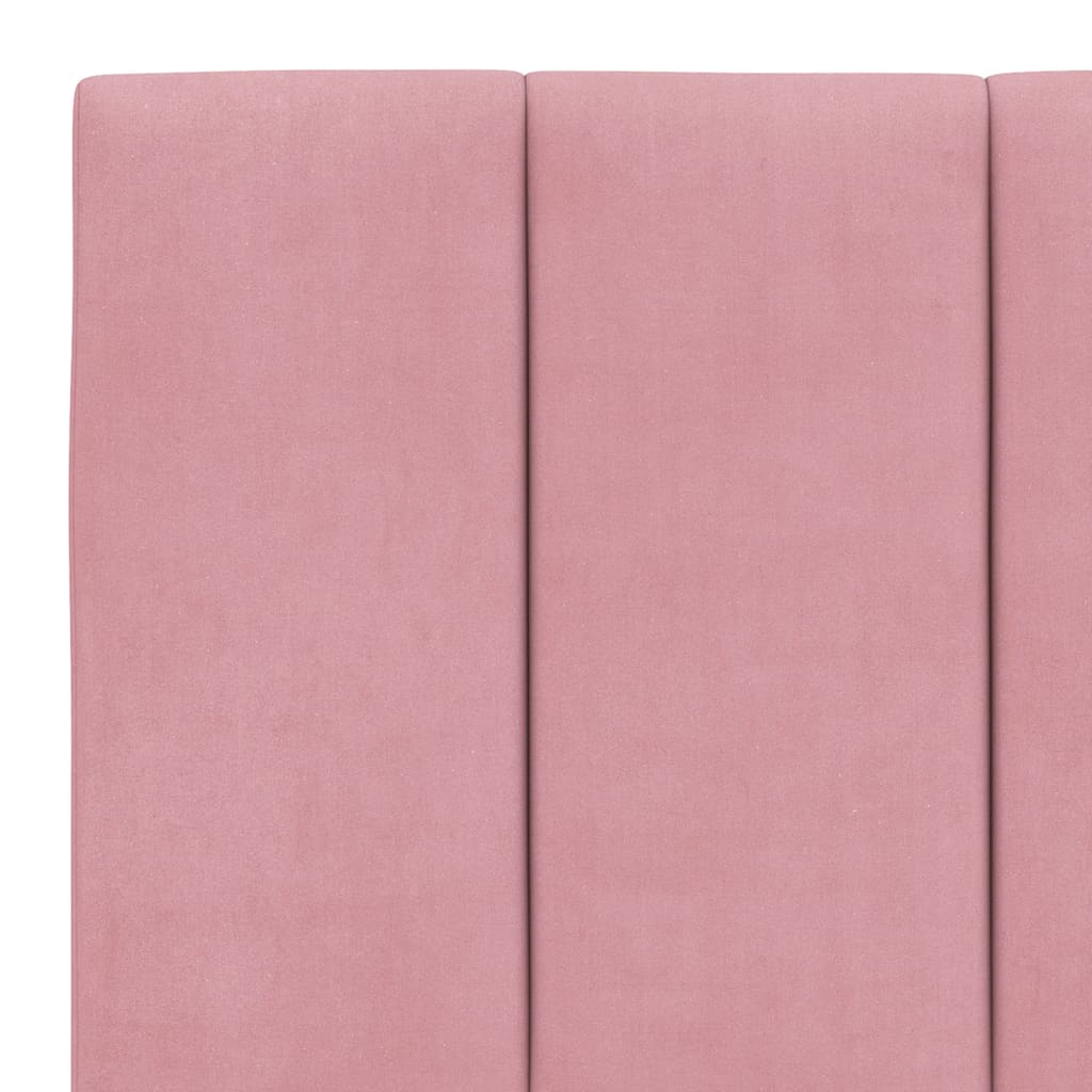 Giroletto senza Materasso Hanko Rosa 160x200 cm in Velluto 3207860