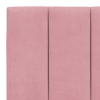 Giroletto senza Materasso Hanko Rosa 160x200 cm in Velluto 3207860
