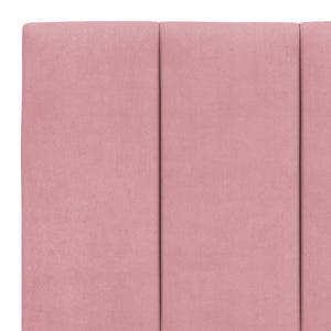 Giroletto senza Materasso Hanko Rosa 160x200 cm in Velluto 3207860