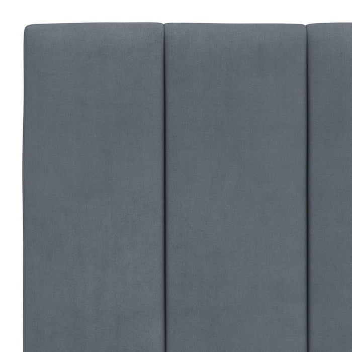 Giroletto senza Materasso Hanko Grigio Scuro 180x200 cm Velluto 3207862
