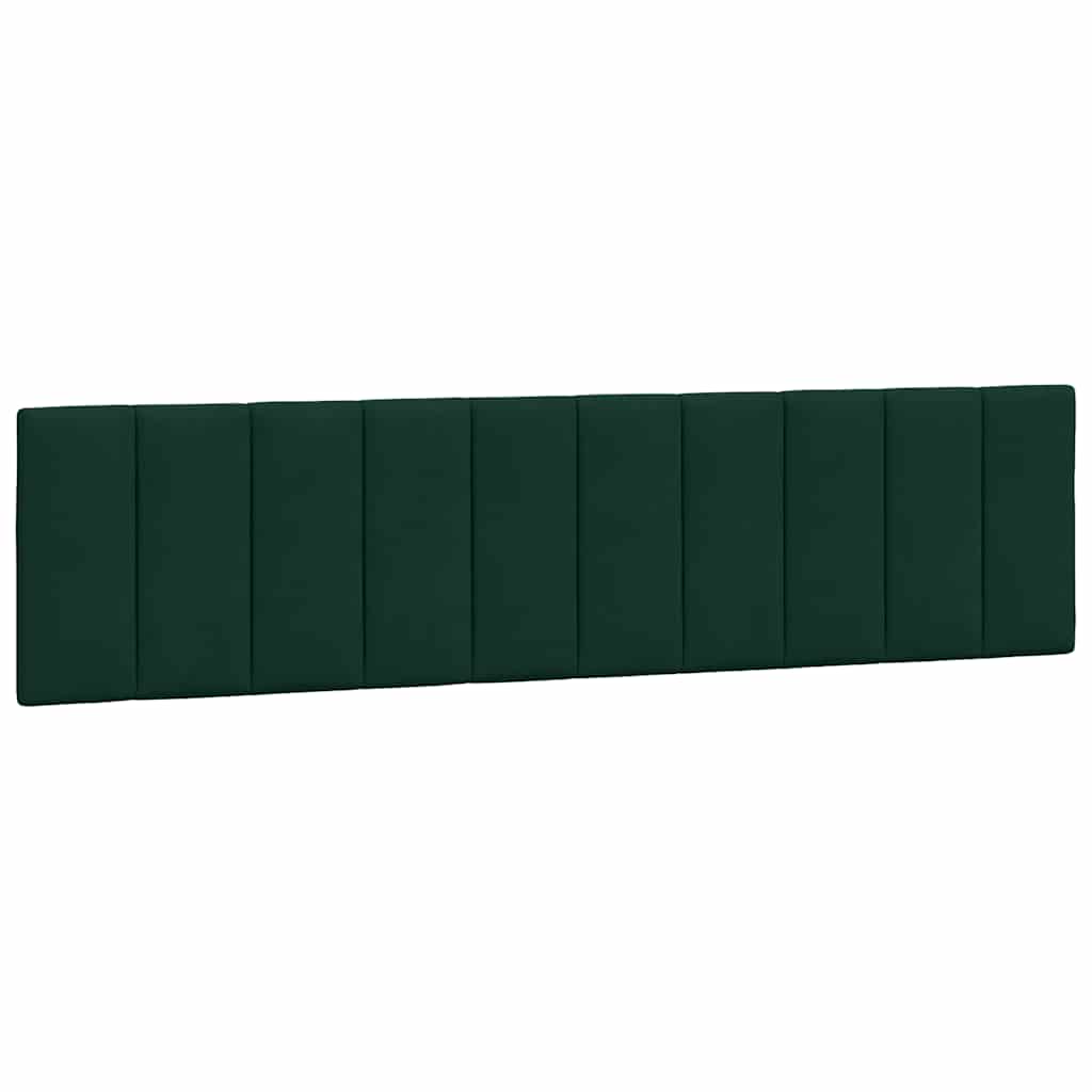 Giroletto senza Materasso-Struttura Letto Hanko Verde Scuro 200x200 cm in Velluto