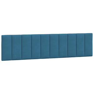 Giroletto senza Materasso-Struttura Letto Hanko Blu 200x200 cm in Velluto
